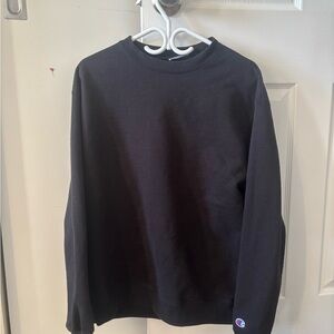 Champion Men's Classic Black Crewneck Sweater